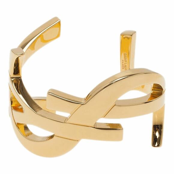Saint Laurent Monogram Bracelet - Medium Gold - Picture 1 of 3